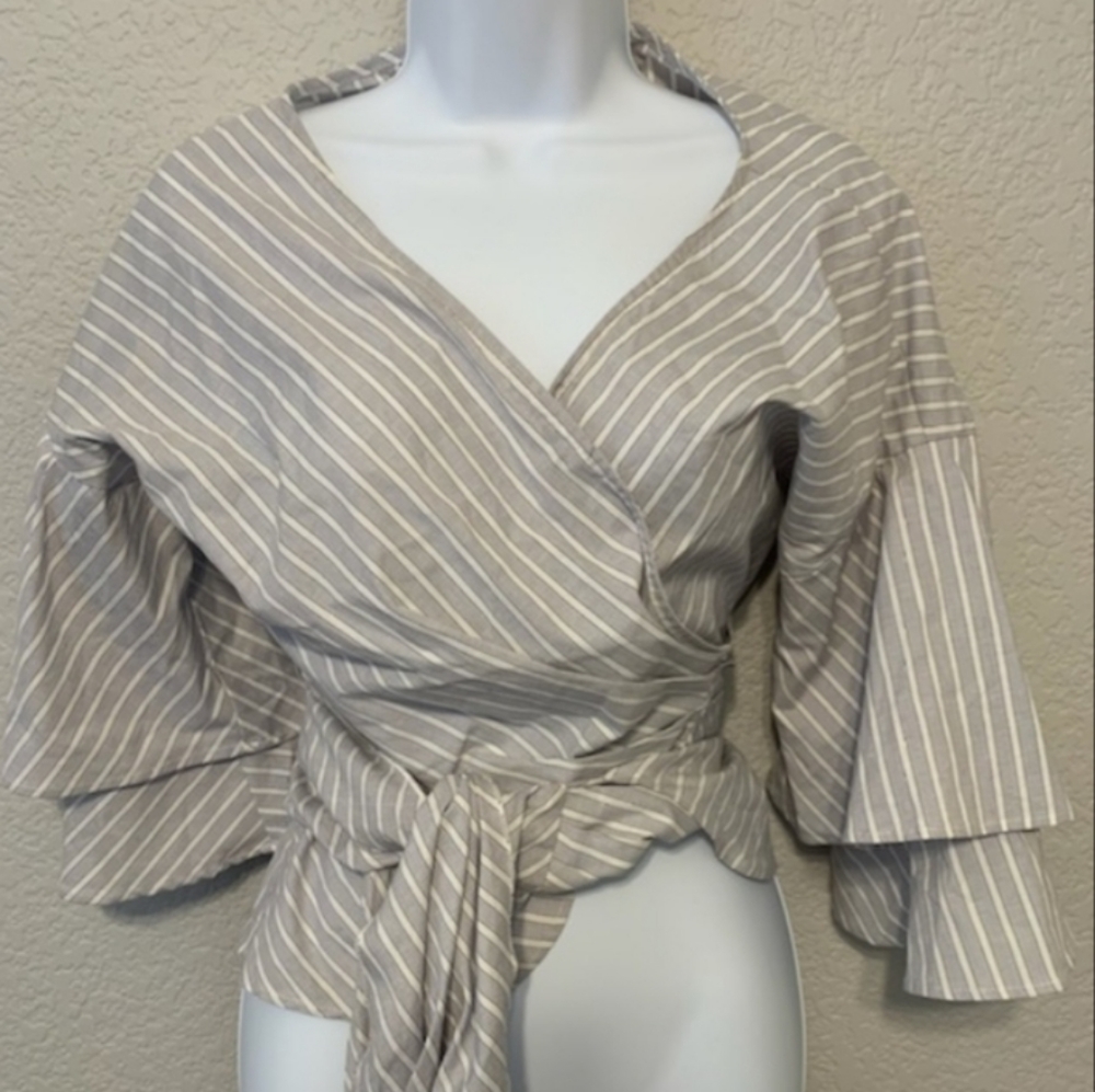 WAYF Wrap Blouse